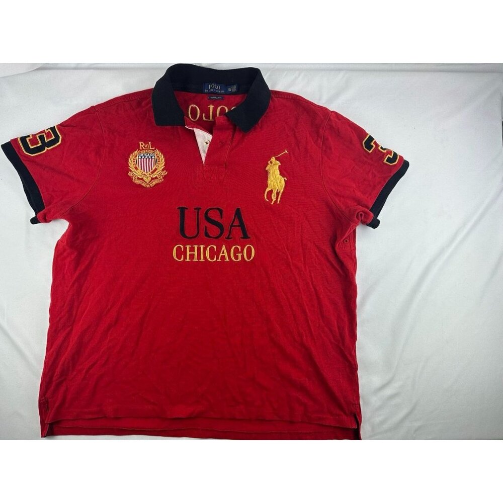 Authentic Ralph Lauren Polo Chicago USA Chief Keef 2012 Style Size XXL Men